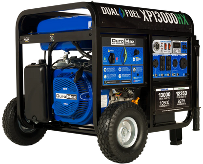 DuroMax XP13000HX 13,000W Dual Fuel Portable Generator with CO Alert